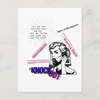 Tekenen van de menopauze briefkaart