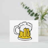 Tekenen van de stijl van de Cartoon van de Bier me Briefkaart (Staand voorkant)