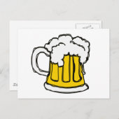 Tekenen van de stijl van de Cartoon van de Bier me Briefkaart (Voorkant / Achterkant)