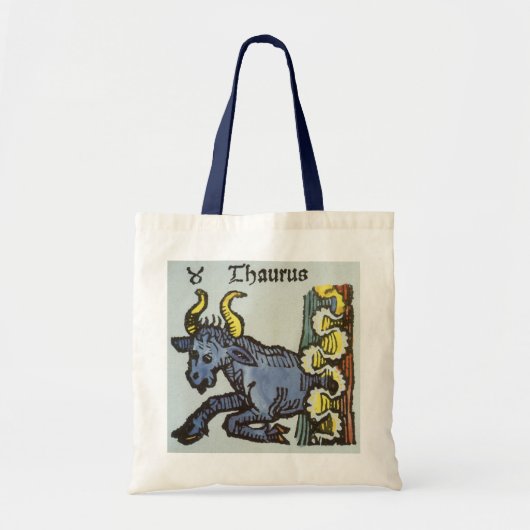  tekenen van de Zodiac, Antiek Taurus Bull Tote Bag (Voorkant)