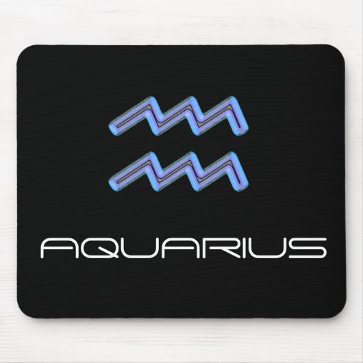 Tekenen van de Zodiac, Aquarius Mouse Mat Muismat (Voorkant)