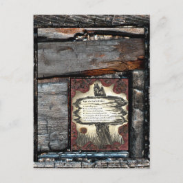 Tekenen van een soep in nood briefkaart