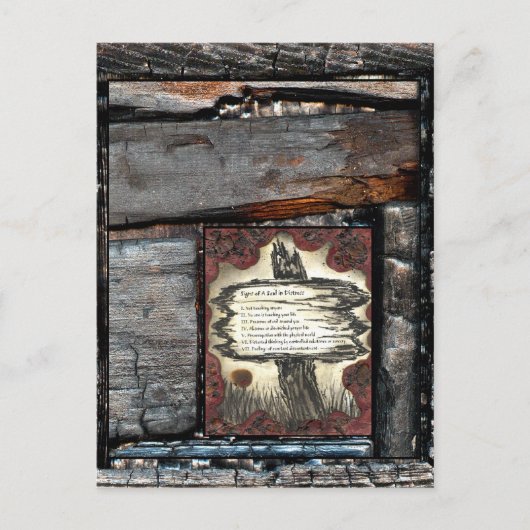 Tekenen van een soep in nood briefkaart (Voorkant)