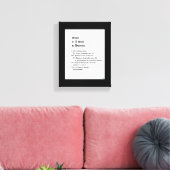 Tekenen van een soep in nood canvas afdruk (Insitu (Woonkamer))
