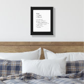 Tekenen van een soep in nood canvas afdruk (Insitu (Slaapkamer))