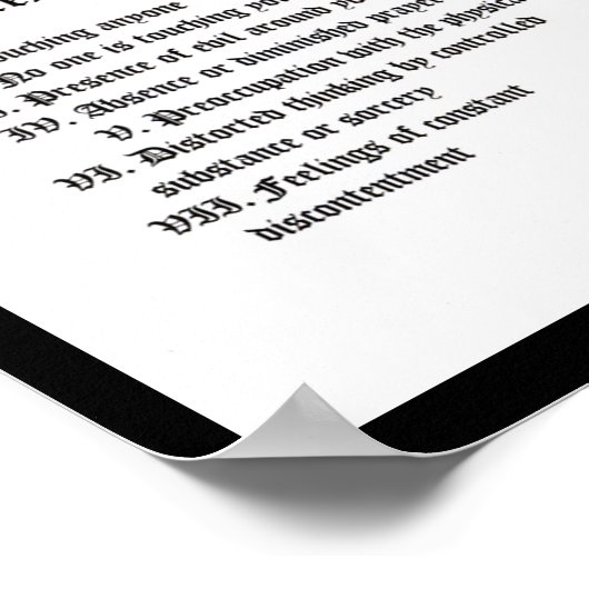 Tekenen van een soep in nood poster (Hoek)