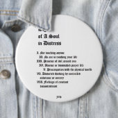 Tekenen van een soep in nood ronde button 6,0 cm (In situ)