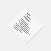 Tekenen van een soep in nood servetten (Hoek)