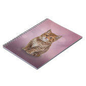 Tekenen van gekke gestreepte kitten notitieboek (Linkerzijde)