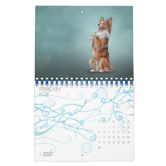 Tekenen van grappige honden kalender
