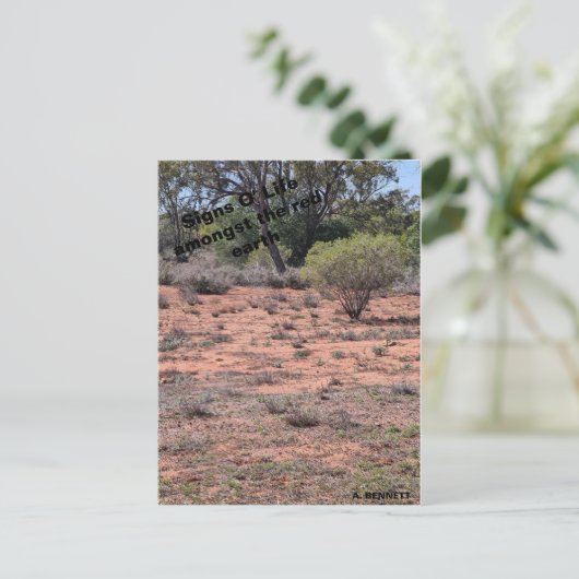 Tekenen van het leven briefkaart (Staand voorkant)