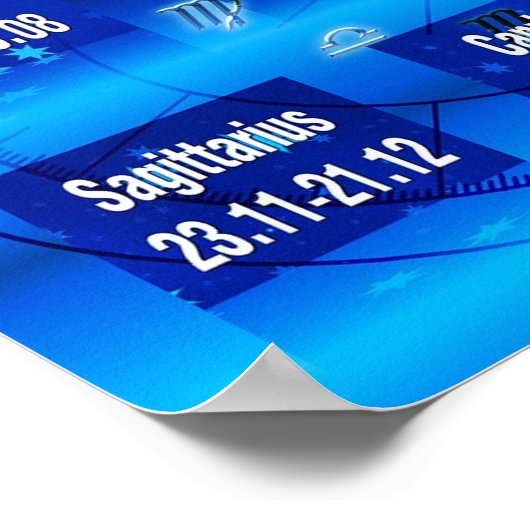 Tekenen van het Poster Zodiac Chart (Hoek)