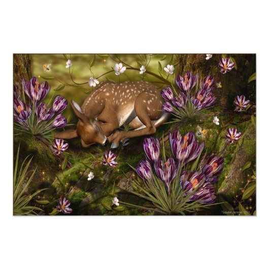 Tekenen van het voorjaar foto afdruk (Voorkant)