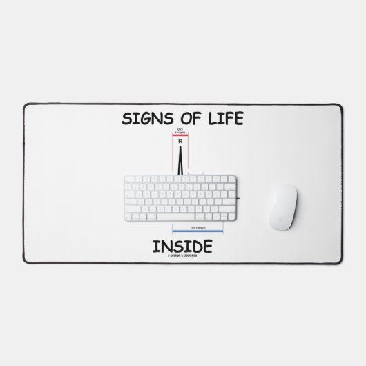 Tekenen van leven in EMT Medical Heartbeat Humor Bureaumat (Keyboard & Muis)