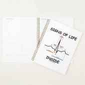 Tekenen van leven in EMT Medical Heartbeat Humor Planner (Display)