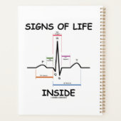 Tekenen van leven in EMT Medical Heartbeat Humor Planner (Achterkant)