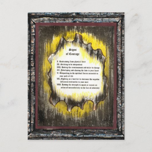 Tekenen van moed briefkaart (Voorkant)