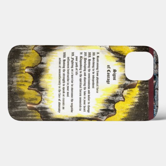 Tekenen van moed Case-Mate iPhone case (Achterkant (horizontaal))
