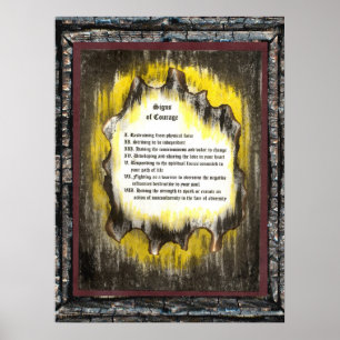 Tekenen van moed poster