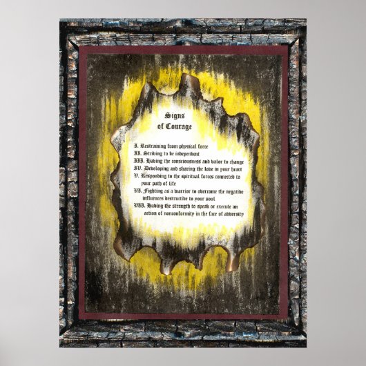 Tekenen van moed poster (Voorkant)