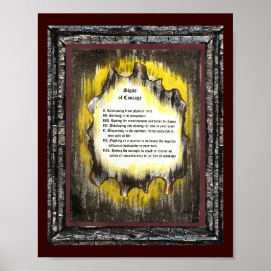 Tekenen van moed poster (Voorkant)