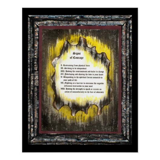 Tekenen van moed poster (Voorkant)