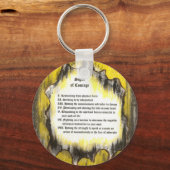 Tekenen van moed sleutelhanger (Voorkant)