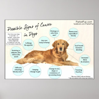 Tekenen van Poster bij kanker