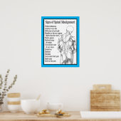 Tekenen van ruggenmerg Misgroepering Chiropractisc Poster (Keuken)