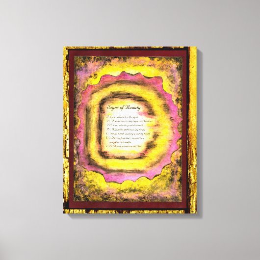 Tekenen van schoonheid canvas afdruk (Voorkant)