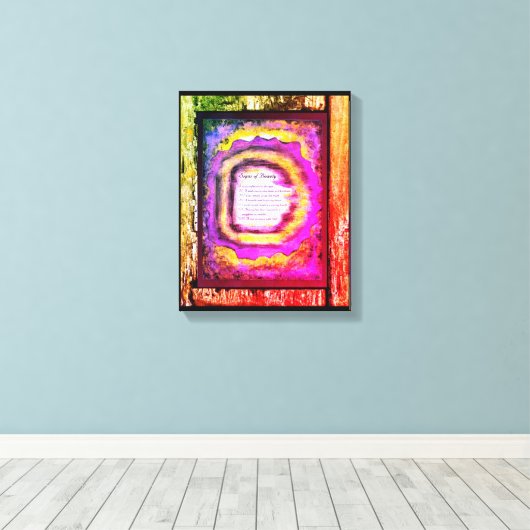 Tekenen van schoonheid canvas afdruk (Insitu (Houten vloer))