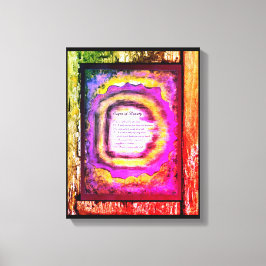 Tekenen van schoonheid canvas afdruk