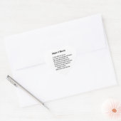 Tekenen van schoonheid hart sticker (Envelop)