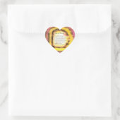 Tekenen van schoonheid hart sticker (Tas)