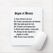 Tekenen van schoonheid muismat (Met muis)