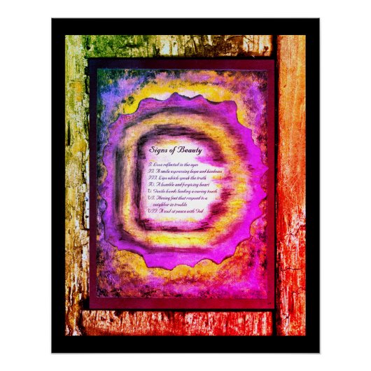 Tekenen van schoonheid perfect poster (Voorkant)