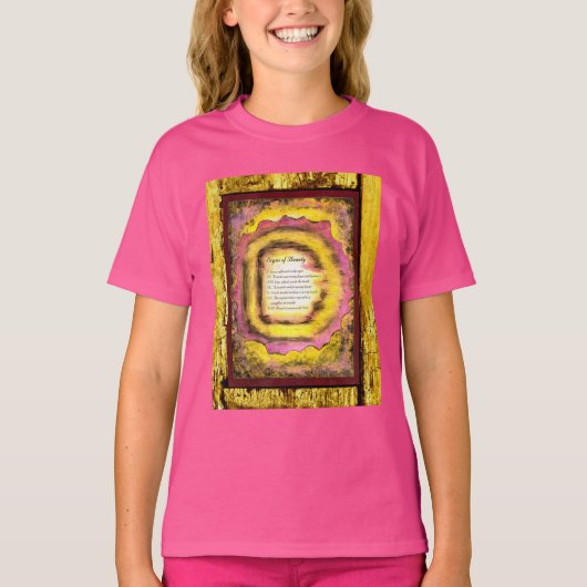 Tekenen van schoonheid t-shirt (Voorkant)