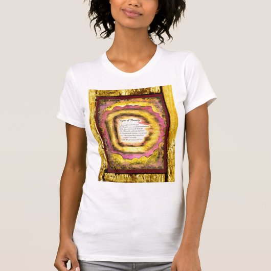 Tekenen van schoonheid t-shirt (Voorkant)