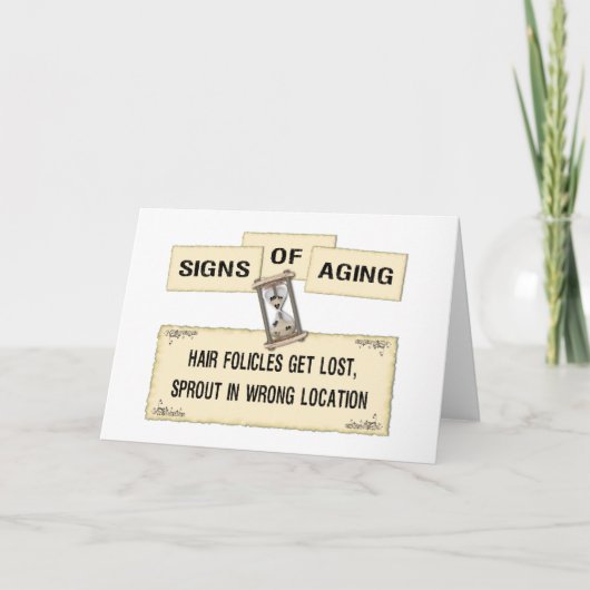 Tekenen van veroudering - Haar Kaart (Voorkant)