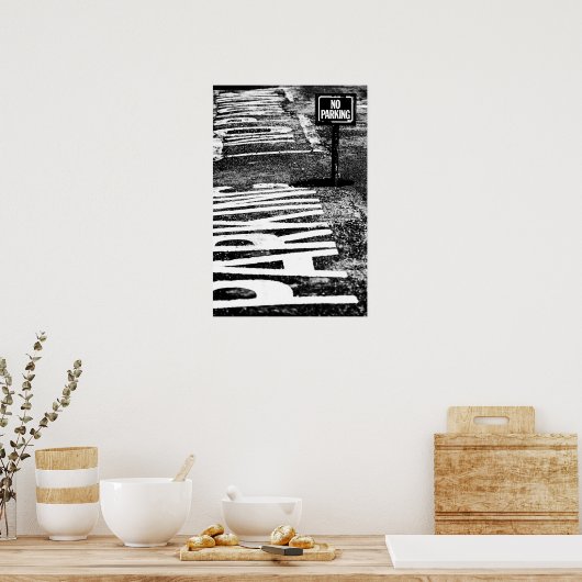 tekenen van voorbehoud poster (Keuken)