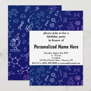 Tekenen van wetenschap / scheikundepatroon kaart