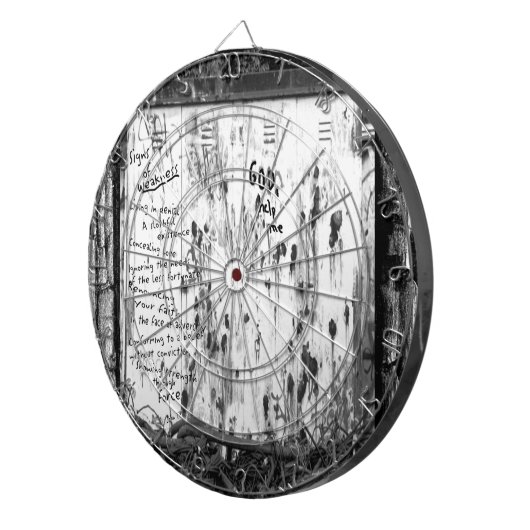 Tekenen van zwakte dartbord (Voorkant Rechts)