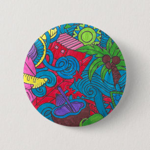 Tekenen Voltooien in kleur Ronde Button 5,7 Cm