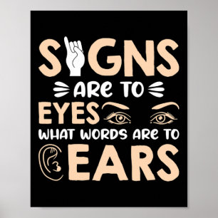 Tekenen zijn mijn woorden voor mijn ogen American Poster