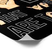 Tekenen zijn voor ogen die... dove gebarentaal poster (Hoek)