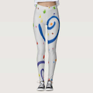 Tekenend afbeelding van vele kleuren leggings