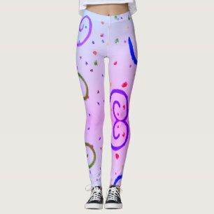 Tekenend afbeelding van vele kleuren leggings