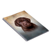 Tekenende puppy Labrador Notitieboek (Rechterzijde)