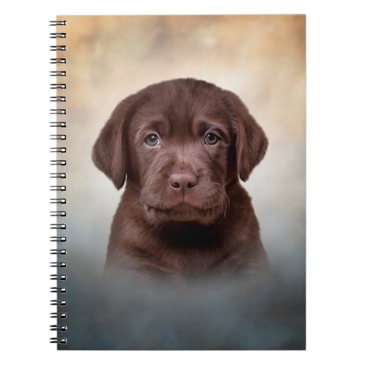 Tekenende puppy Labrador Notitieboek (Voorkant)