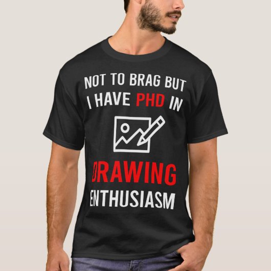 Tekenenthousiasme T-shirt (Voorkant)